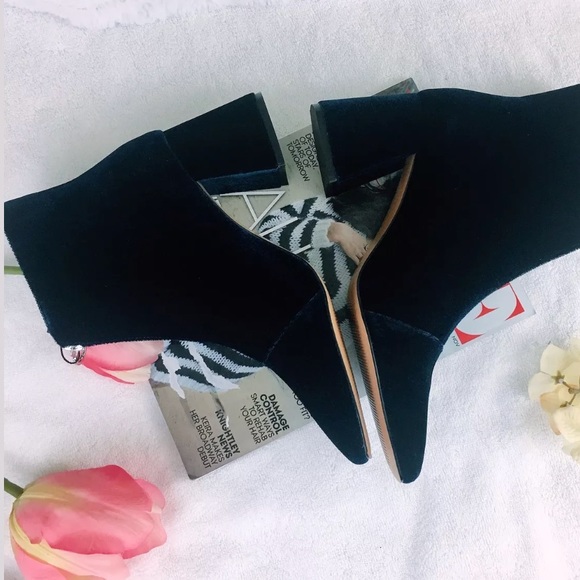 Zara chunky blue boots with zipper - Picture 4 of 4